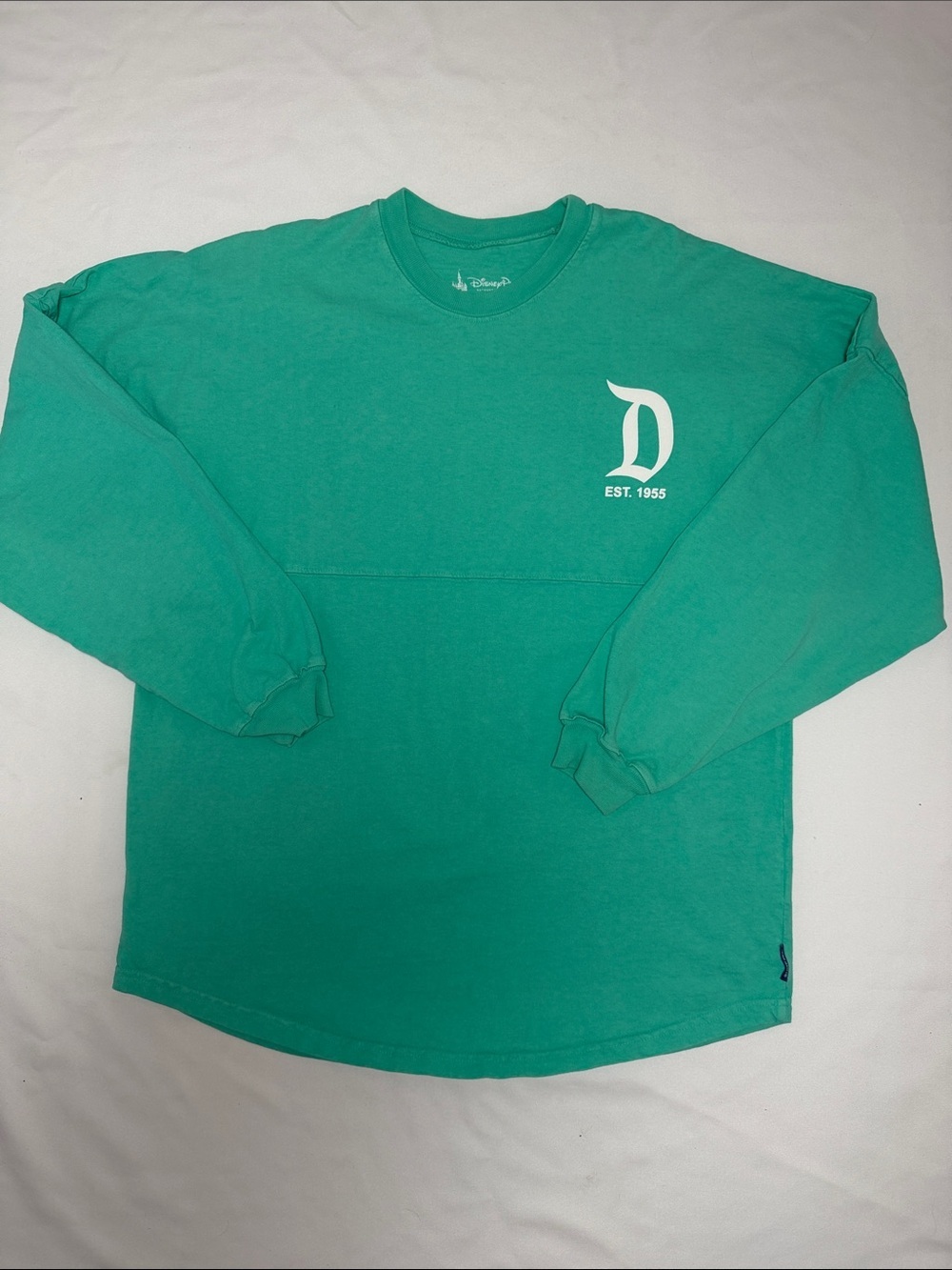 Disney Disneyland Resort Long Sleeve Sweatshirt - Teal & White - Picture 2 of 7
